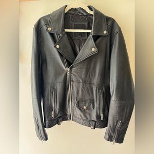 Men's Black Leather Jacket